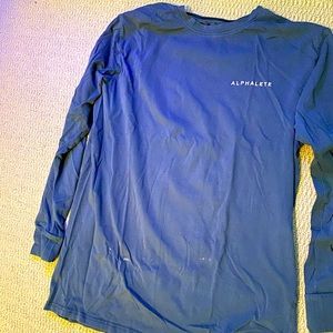 Turquoise long sleeve Alphalete shirt
